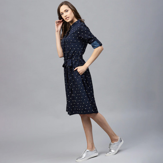 https://dropstyles.in/products/navy-blue-polka-dots-printed-shirt-dress