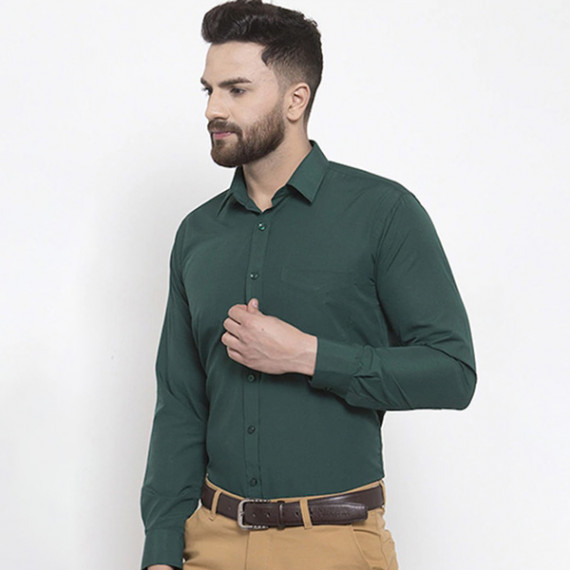 https://dropstyles.in/products/men-green-slim-fit-solid-formal-shirt