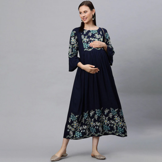 https://dropstyles.in/products/women-navy-blue-embroidered-maternity-feeding-maxi-nursing-dress