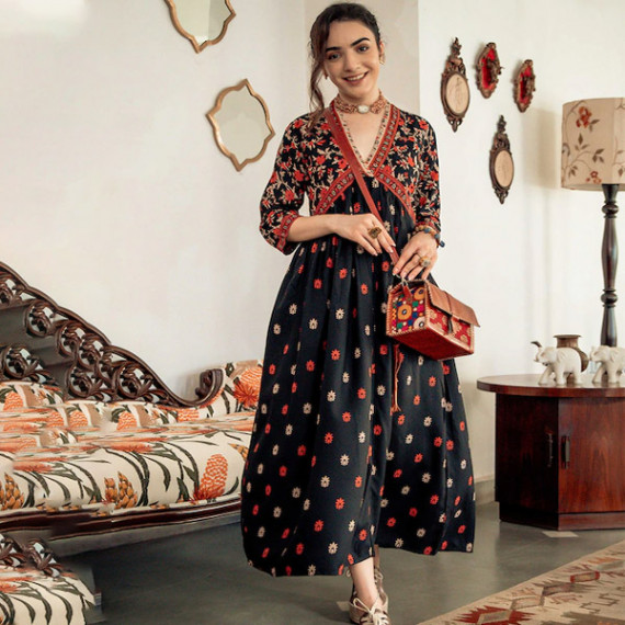 https://dropstyles.in/products/black-orange-ethnic-motifs-printed-maxi-dress