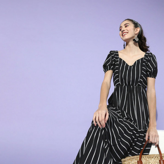 https://dropstyles.in/products/black-white-striped-crepe-maxi-dress