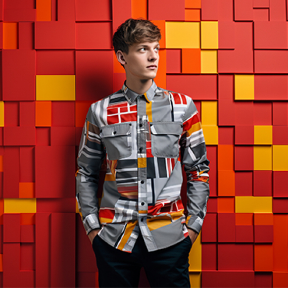 Scribbles Meet Style: Where Abstract Art Gets Fully Dressed
